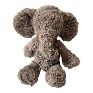 Jellycat Gray Mumble Squiggles Elephant Plush 9" Stuffed Animal Toy Retired Rare